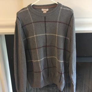 Dockers grey plaid sweater